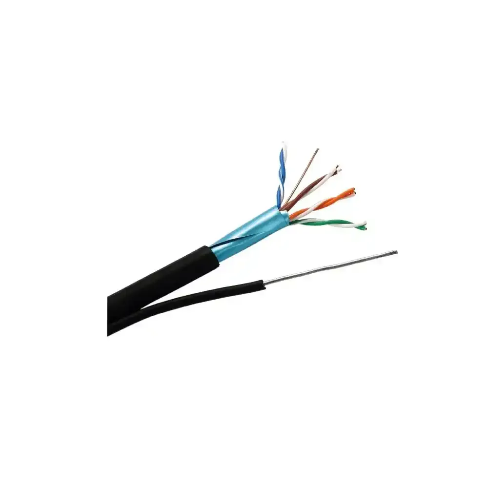 SFTP eksterni samonoseći kabl kat. 6A sa čeličnom žicom (outdoor) testiran do 500MHz za 10GBase-T Glavna slika