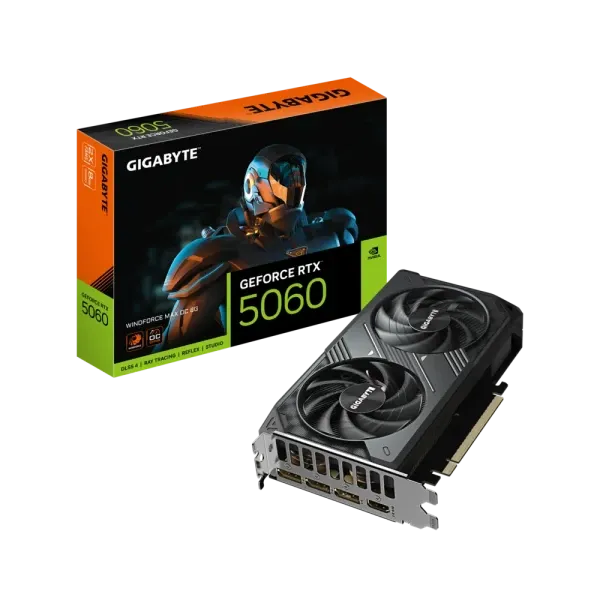 Grafička karta Gigabyte GeForce RTX 5060 Windforce OC GV-N5060WF2MAX OC-8GD 8GB GDDR7 Glavna slika