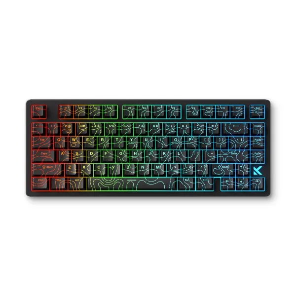 Gaming tastatura MCHOSE Jet 75 Hall Effect Magnetic Switch black topographic Glavna slika