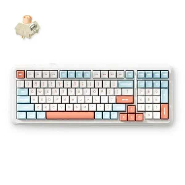 Bežična gaming tastatura MCHOSE K99 V2 Mehanička horizon orange Glavna slika