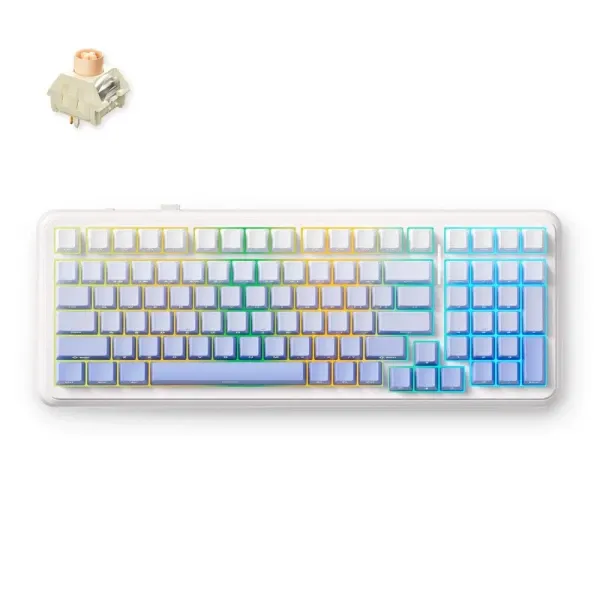 Bežična gaming tastatura MCHOSE K99 V2 Mehanička glacier gradient Glavna slika