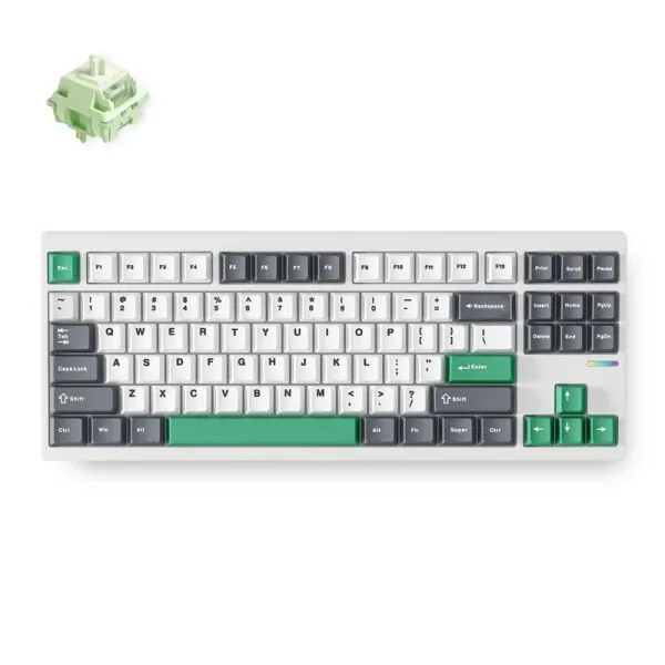 Gaming tastatura MCHOSE GX87 Lite Mehanička white nano spraying Glavna slika