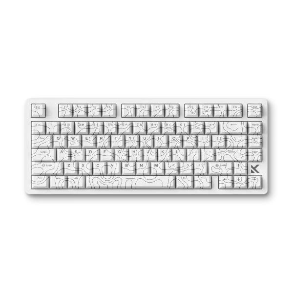 Gaming tastatura MCHOSE Jet 75 Hall Effect Magnetic Switch white topographic Slika 2