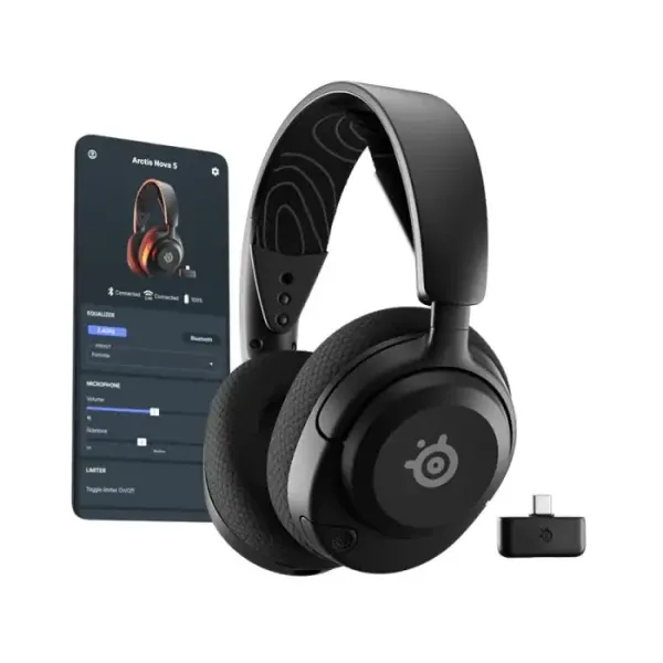 Bežične slušalcie sa mikrofonom SteelSeries Arctis Nova 5 Black Glavna slika