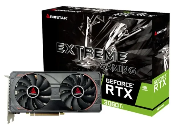 Grafička karta Biostar RTX 3060TI GDDR6 8GB 256bit 3XDP/HDMI Glavna slika