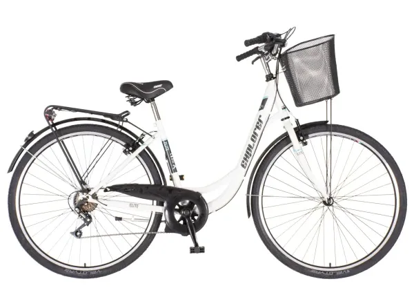 Bicikla Exlorer Elite lady 28/19 V-BRAKE/6 brzina/sa korpom/bela Slika 3
