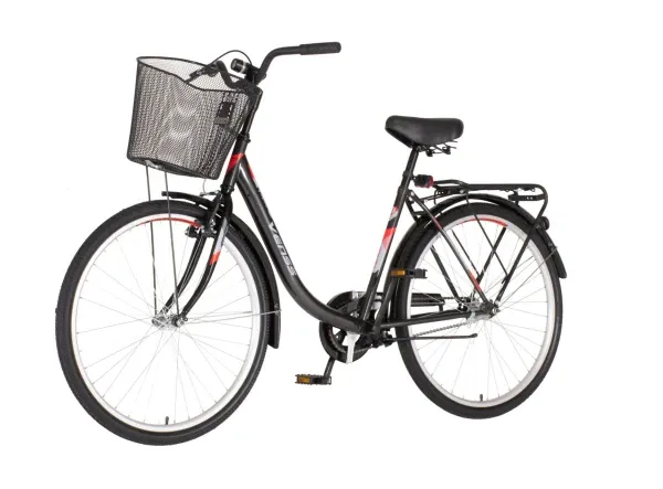 Bicikla Venssini city Venecija 26/V-BRAKE/sa korpom/siva Glavna slika