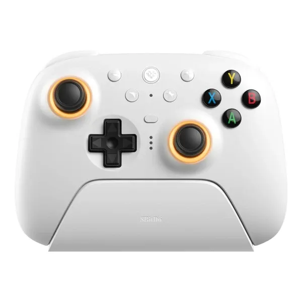 Bežični gamepad 8BitDo Ultimate 2 Multi Platfrom/TMR/HallEffect/Dock/RGB/Vibracija/White Glavna slika