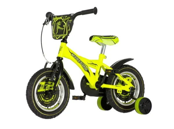 Dečija bicikla Visitor player12/v-brake/pomoćni točkići/neon žuta Glavna slika