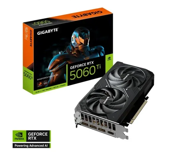 Grafička karta Gigabyte GeForce RTX 5060 TI Windforce OC GV-N506TWFMAX-8GD 8GB GDDR7 Glavna slika