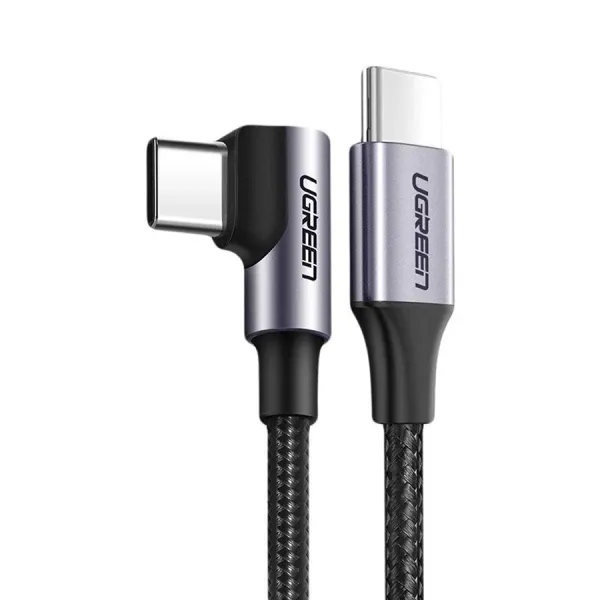 Kabl Ugreen US255 USB-C 2.0 na USB tip C 3A 1m 90 stepeni Slika 2