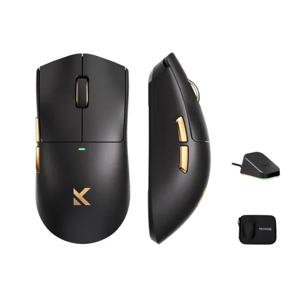 Bežični gaming miš MCHOSE K7 Ultra Black /PAW3950/8KHz pooling/Omron Mechanical Glavna slika