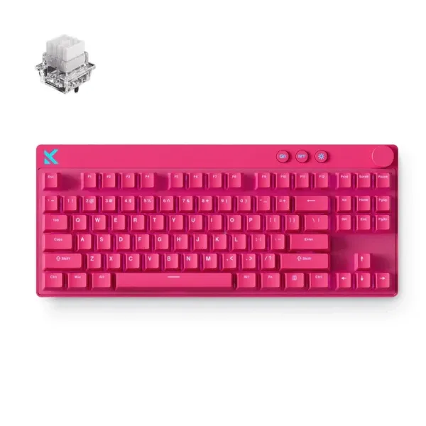 Gaming tastatura MCHOSE Mix 87 Rose Red/Mount Tai Magnetic switch GT Glavna slika