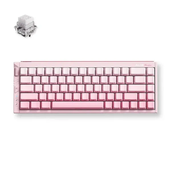 Gaming tastatura MCHOSE Ace 68 Turbo Peachy Pink/Mount Tai Magnetic switch Glavna slika