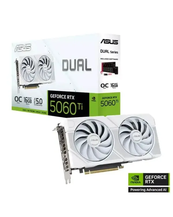 Grafička karta Asus DUAL RTX5060 8GB DDR7 128bit 3XDP/HDMI- bela Glavna slika