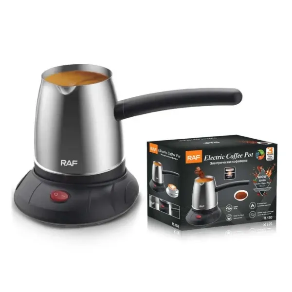 Električna džezva za kafu Raf 150/500ml/600W/inox Slika 3