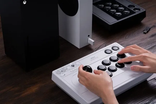 Bežični Arcade gamepad 8BitDo Arcade stick Xbox/Windows/Mapping/Mode Switch/AUX/White Slika 2