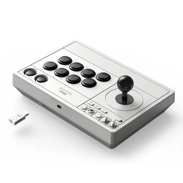 Bežični Arcade gamepad 8BitDo Arcade stick Xbox/Windows/Mapping/Mode Switch/AUX/White Slika 4