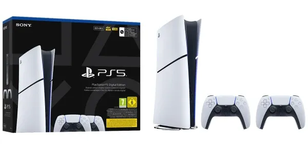 Sony Playstation 5 Slim Digital 825GB sa dva kontrolera Glavna slika
