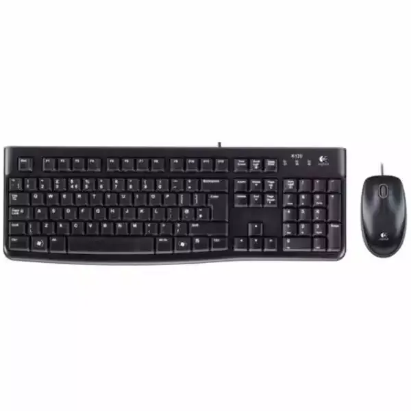 Tastatura + miš Logitech Deluxe MK120 US crna Glavna slika
