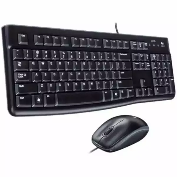 Tastatura + miš Logitech Deluxe MK120 US crna Slika 2