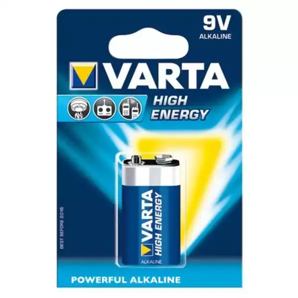 Baterija Varta 6LR61 High Energy 9V, nepunjiva Glavna slika