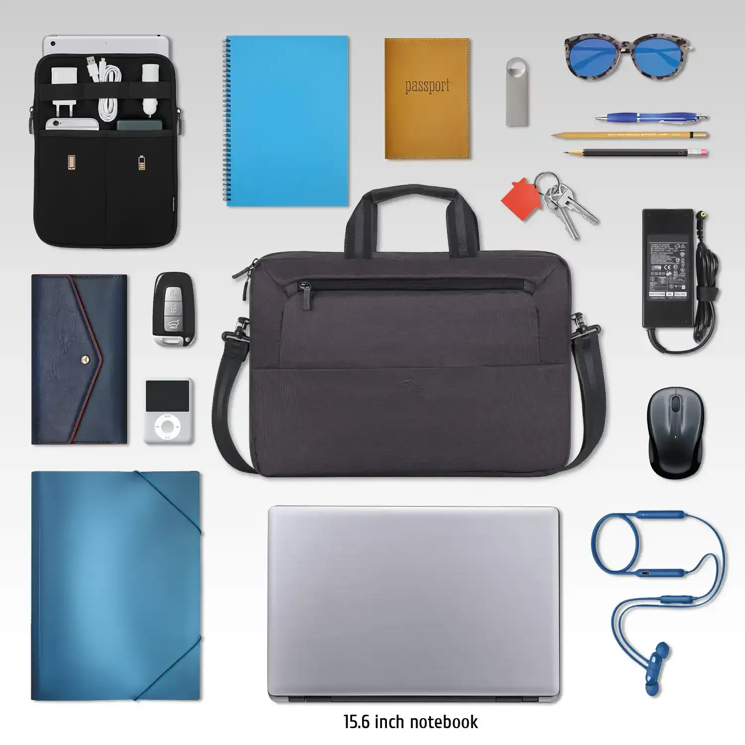 Torba za Laptop 15.6  Rivacase Suzuka 7730/crna Slika 3