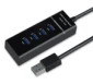 USB HUB Stars Solutions 4 porta USB 3.0 na USB 3.0 crni Glavna slika