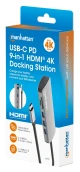 Docking station Manhattan 190459 9in1 USB-C - 1xHDMI/5xUSB/LAN/CR/PD 100W Slika 7