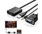 Adapter konverter VGA-HDMI+Audio Linkom M/Ž Slika 3