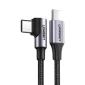 Kabl Ugreen US255 USB-C 2.0 na USB tip C 3A 1m 90 stepeni Slika 2